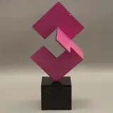 Carlos Agustín, PLANOS ETÉREOS, 2019, Acero al carbón, acabado policromado