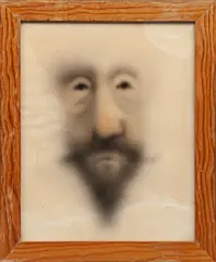 Fernando Pereznieto, Sin título (rostro), Mixta sobre papel