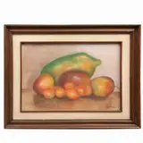 Autor No Identificado, Bodegón, Pastel sobre papel