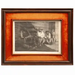 La cruda suerte by Francisco Moreno Capdevila, 1949, Grabado al aguafuerte 36 / 50, sold Jan 2024
