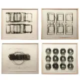 Javier Ruíz Otis, Registro grande I, II, III y IV, de la serie Registro de Labor, 2010, Impresiones de placa industrial sobre papel
