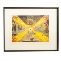 Salvador Dalí, La gare de perpignan, Litografía sobre papel japonés 78 / 300