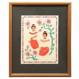 Carlos Mérida, Tzotziles - Estado de Chiapas, de la carpeta Trajes Regionales, 1945, Serigrafía sin número de tiraje
