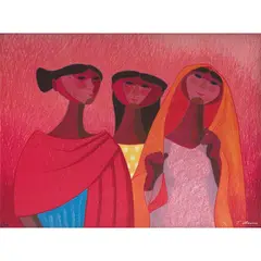Amigas by Trinidad Osorio, 2021, Giclée sobre tela 2 / 10, edición póstuma, offered Dec 2023
