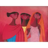 Amigas by Trinidad Osorio, 2021, Giclée sobre tela 2 / 10, edición póstuma, offered Dec 2023