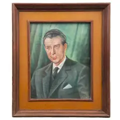 Alejandro Pardiñas Cabré, Retrato de Adolfo López Mateos, Pastel sobre papel