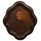 Anónimo, Retrato de Cardenal, Óleo sobre tela sobre madera