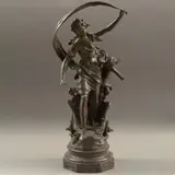 El Carro de la Juventud*, FRANCIA, PRINCIPIOS DEL SIGLO XX, Bronce, patinado en color verde