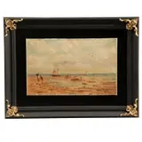 G. de Peñasco, Marina, Óleo sobre tela sobre madera