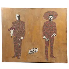 José Cacho, Juego de discorda, 2019, Mixta sobre tela