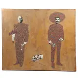 José Cacho, Juego de discorda, 2019, Mixta sobre tela