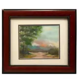 José Francisco Agrós, Paisaje, Óleo sobre madera
