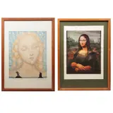 Octavio Ocampo, a) Monalisa, Serigrafías 27 / 500 y 284 / 500