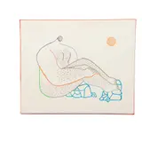 Enrique Larios, Puerto escondido, Acrílico y carboncillo sobre canvas de algodón