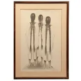 Francisco Dosamantes, Tres mujeres, ca. 1950, Litografía 46 / 100