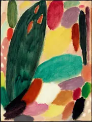 Alexej von Jawlensky, Auktion 401, Los 40, 1918, Öl auf Malpapier mit Leinenprägung