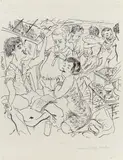Auktion 401, Los 28 by George Grosz, 1941, Bleistift und Tusche auf Papier, sold Nov 2017