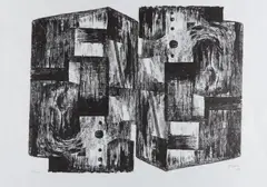 Henry Moore, Square forms, 1963, Lithografie auf Japan