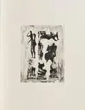Henry Moore, Seven sculptural ideas, 1973/74, Lithografie auf ARCHES FRANCE (Wasserzeichen)