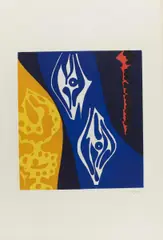 Ernst Wilhelm Nay, Farbaquatinta 1965-8, 1965, Farbaquatinta auf Velin