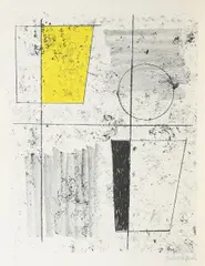 Three forms assembling by Barbara Hepworth, Farblithografie auf BFK RIVES (Wasserzeichen), sold Mar 2018