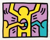 Keith Haring, Auktion 401, Los 344, 1987, Farbserigrafie auf Karton