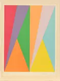 Max Bill, Ohne Titel (aus: "San Lazarro et ses amis"), 1975, Farblithografie auf Velin