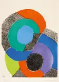Auktion 404, Los 441 by Sonia Delaunay, 1970er, Radierung über Farblithografie auf Velin, sold Dec 2017