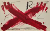 Foll by Antoni Tàpies, 1973, Farblithografie auf Karton, sold Feb 2018