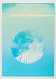Heinz Mack, Antarktis-Sonne, 1972, Farbserigrafie auf leichtem Karton