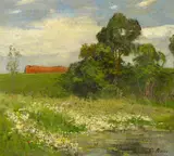 Auktion 425, Los 363 by Carola Baer-von Mathes, Öl auf Leinwand, sold Jan 2019