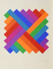 Ohne Titel by Max Bill, 1981, Farbserigrafie auf Japan, sold Mar 2018