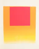 Rupprecht Geiger, Leuchtrot orange - leuchtrot warm, 1965, Farbserigrafie auf ARCHES (Wasserzeichen)