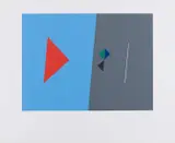 Friedrich Vordemberge-Gildewart, Ohne Titel, Farbserigrafie auf leichtem Karton