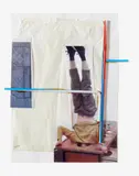 John Bock, Auktion 404, Los 920, 2000, Farboffsets, Papiertüte und zwei Strohhalme auf Papier