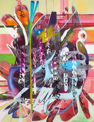 Auktion 404, Los 935 by Ann-Kristin Hamm, 2005, Acryl und Öl auf Leinwand, sold Dec 2017