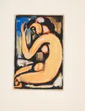 Georges Rouault, Auktion 404, Los 504, 1936, Farbaquatinta auf Montval FRANCE (Wasserzeichen)
