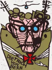 Auktion 404, Los 744 by Jonathan Meese, 2005, sold Dec 2017