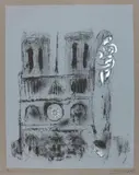Auktion 414, Los 417 by Marc Chagall, 1955, Lithografie über grauem Fond auf CANSON MONTGOLFIER (Wasserzeichen), sold Jun 2018
