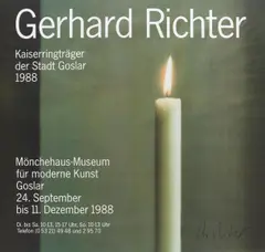 Kerze I by Gerhard Richter, 1988, Farboffset auf dünnem Papier, sold Dec 2017