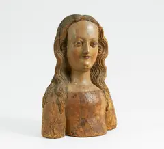 Rheinland, Auktion 407, Los 551, Weichholz. Farbig gefasst. Fassung bestoßen. Maße: 44cm