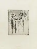 Emil Nolde, Auktion 414, Los 483, 1918, Aquatintaradierung auf Büttenkarton