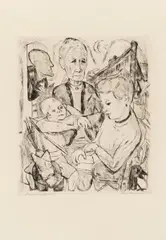 Auktion 401, Los 5 by Max Beckmann, 1918, Kaltnadelradierung auf Japan, sold Nov 2017
