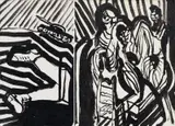 Wolf Vostell, Auktion 404, Los 884, 1995, Acryl auf Leinwand