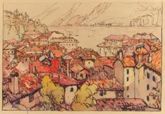 Hiroshi Yoshida, Auktion 406, Los 2233, Aquarell und Tusche auf Papier