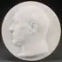 G. Novani, Profile Bust Portrait of a Man, Carved marble in tondo