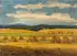 Miloš Bílý, Landscape with Haystacks, Oil on canvas