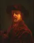 Rembrandt van Rijn, Bust Portrait of a Man Wearing a Hat, Oil on oak wood panel