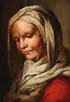 Giacomo Francesco Cipper, Bust of a Woman with White Head Scarf, Oil on oak wood panel