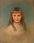 Henry Erik Christopher Peterson, Portrait of a Young Girl With Golden Locks, Oil on canvas